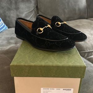 Gucci Velvet GG / Quentin Loafers (size 7 Gucci / 8.5 traditional men’s sizing)